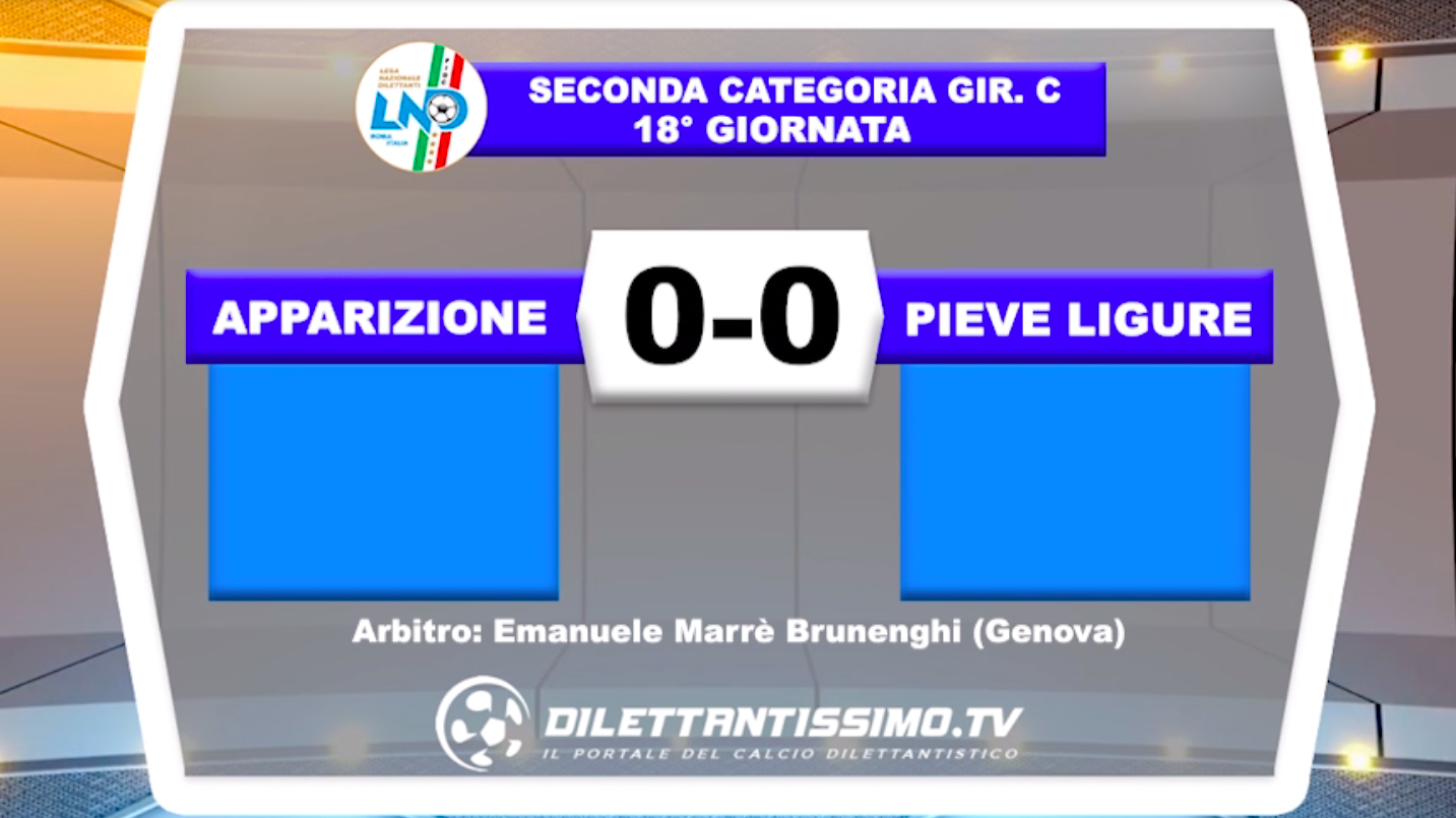 APPARIZIONE-PIEVE LIGURE: HIGHLIGHTS DELLA PARTITA + INTERVISTE