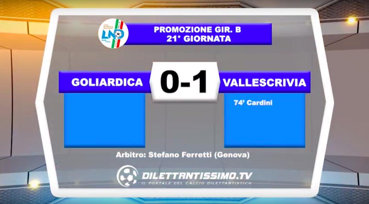 GOLIARDICA – VALLESCRIVIA: HIGHLIGHTS DELLA PARTITA