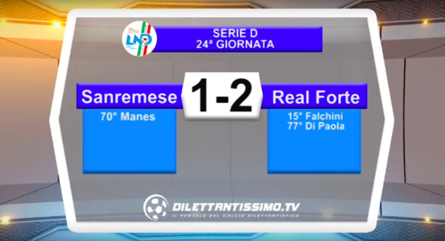 SANREMESE – REAL FORTE QUERCETA: HIGHLIGHTS DELLA PARTITA