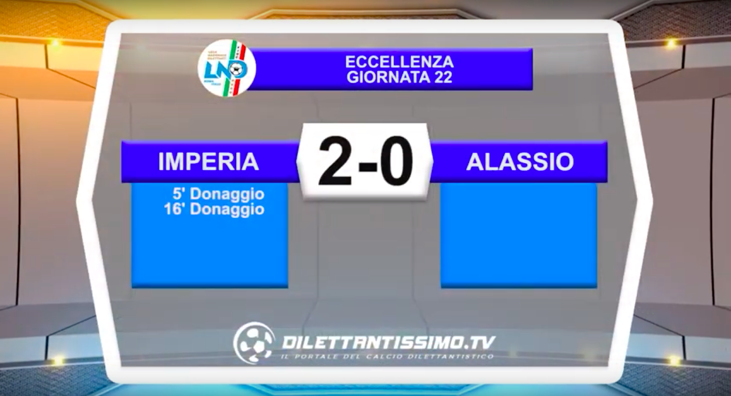 IMPERIA – ALASSIO: HIGHLIGHTS DELLA PARTITA + INTERVISTE