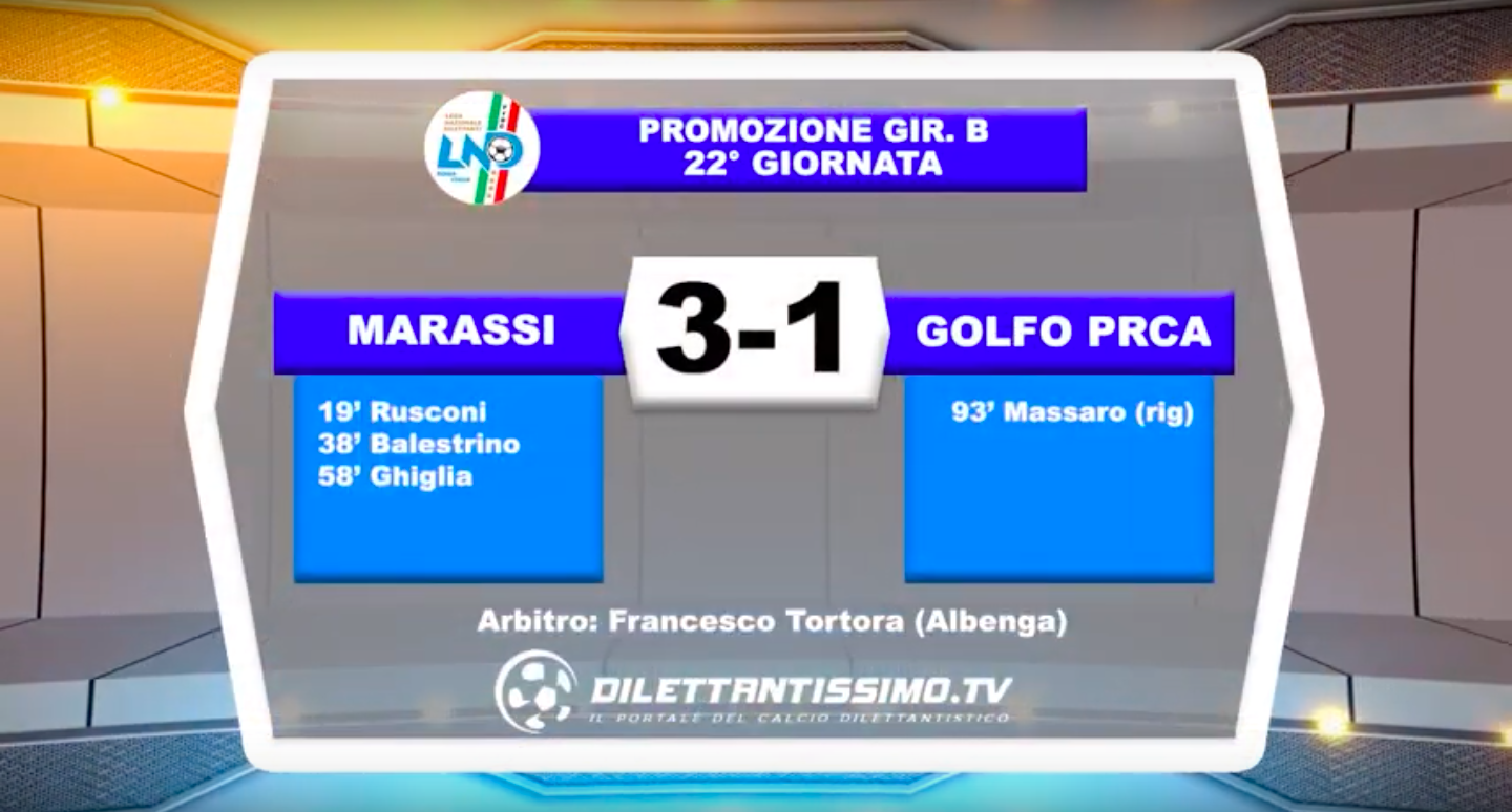 MARASSI – GOLFO PRCA: HIGHLIGHTS DELLA PARTITA + INTERVISTE