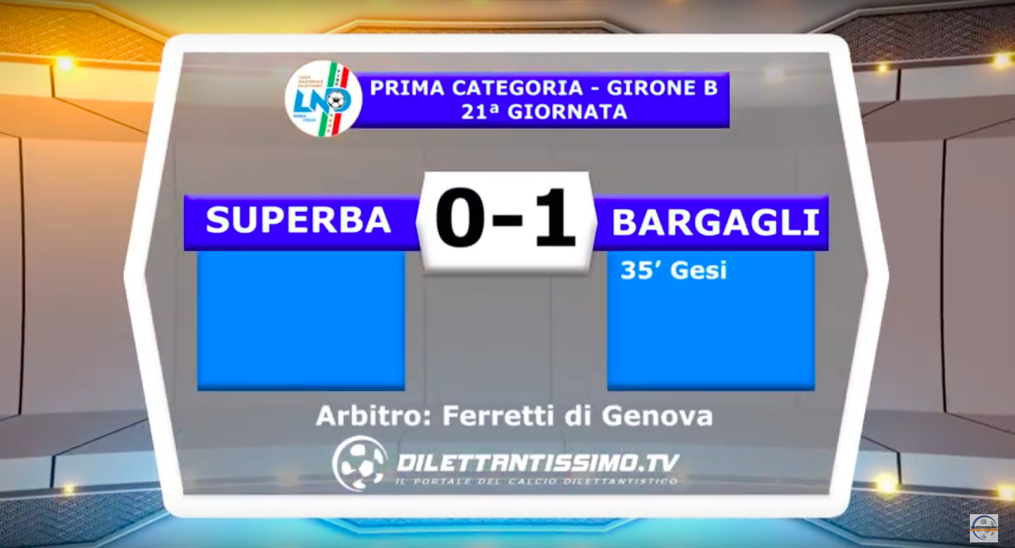 SUPERBA – BARGAGLI S.SIRO: HIGHLIGHTS DELLA PARTITA + INTERVISTE