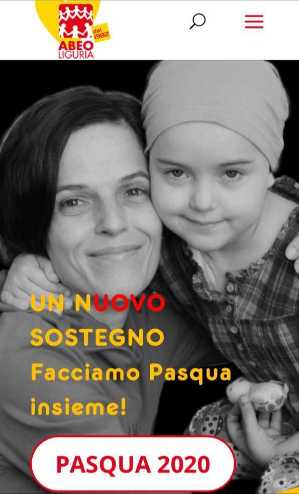 ABEO LIGURIA: UN NUOVO SOSTEGNO, FACCIAMO PASQUA INSIEME
