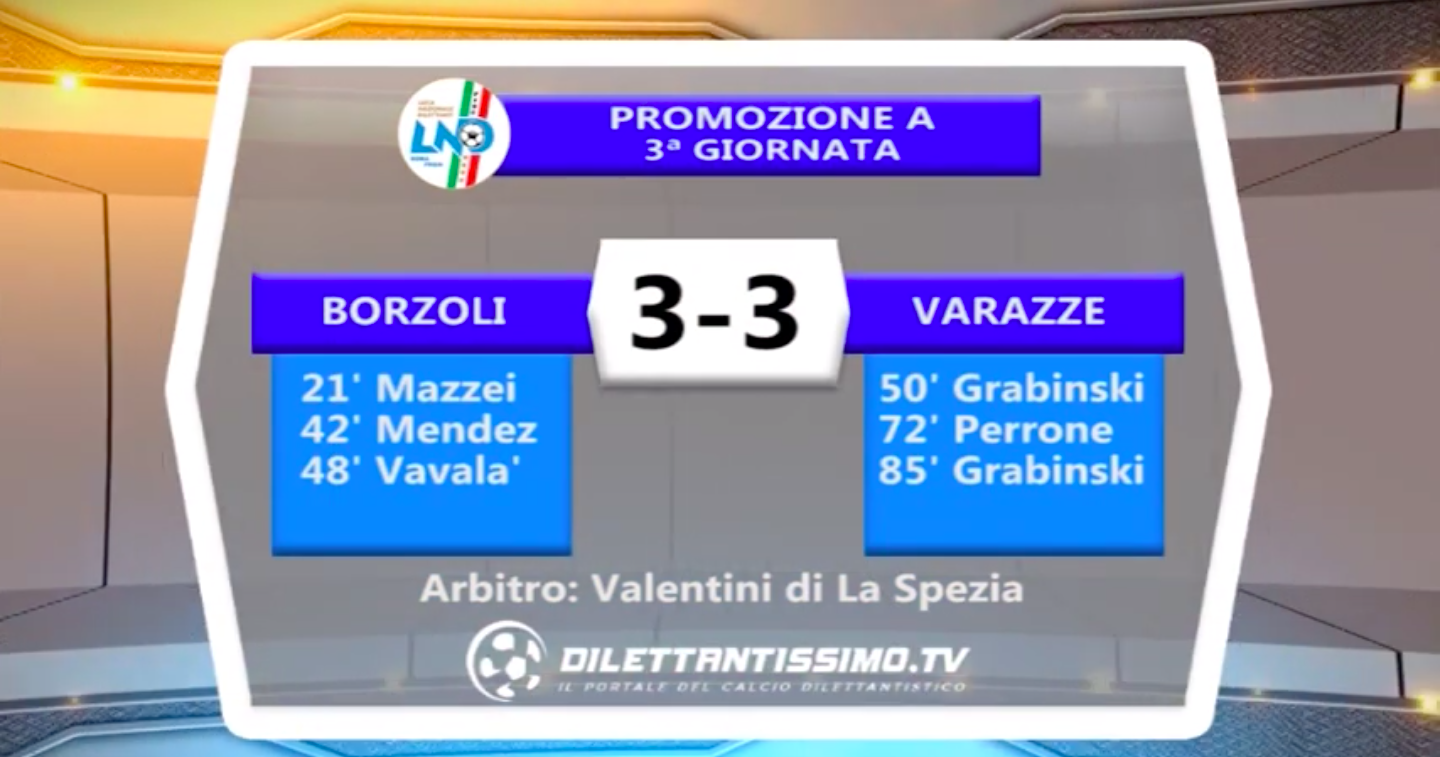 Accadde il… 25/09/16: Borzoli-Varazze 3-3