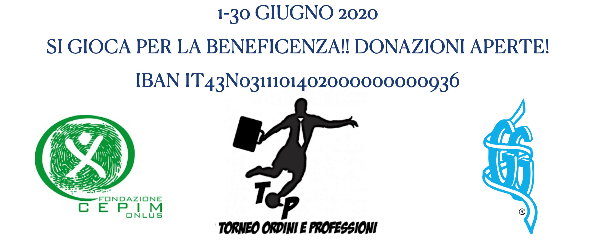 Il Torneo Ordini e Professioni assegnato a medici e infermieri. Sui social è gara di solidarietà