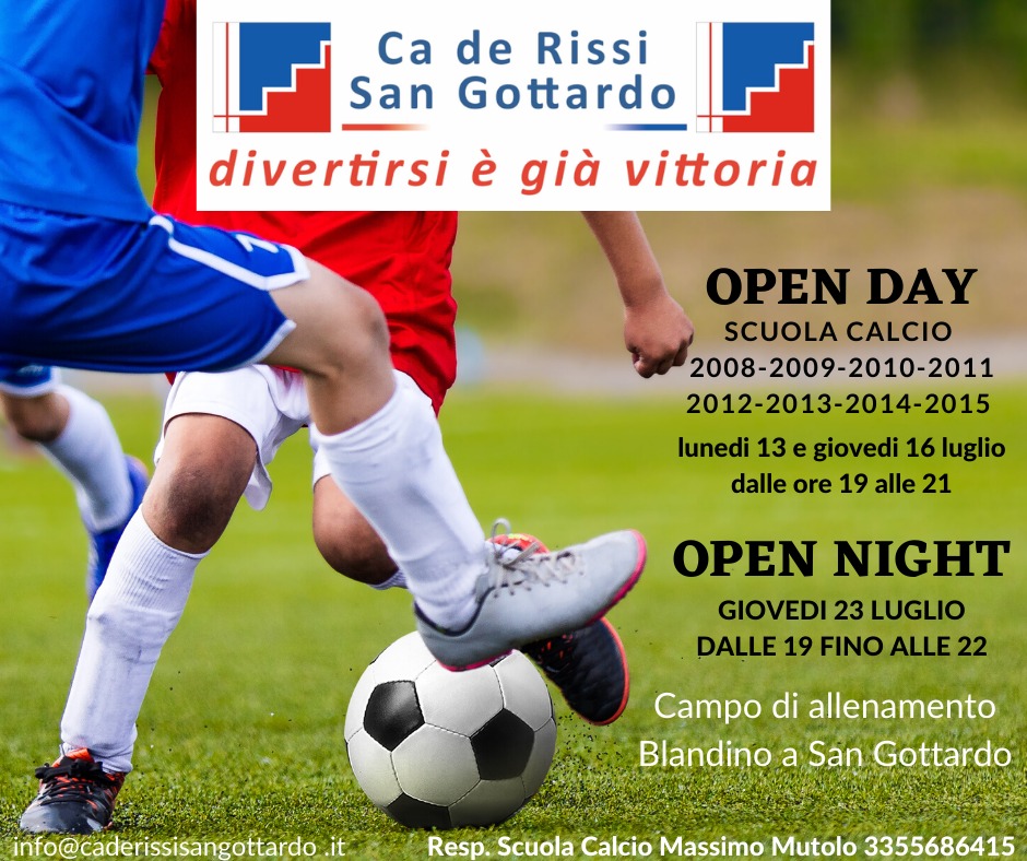 Ca’ de Rissi: iniziano gli Open Day!