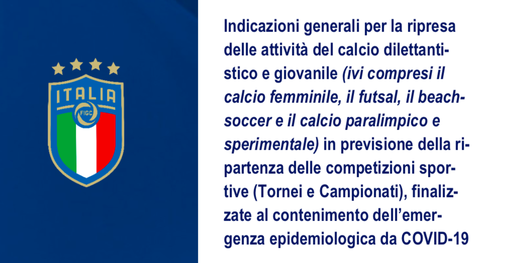 Dilettanti e giovanili, il protocollo per la ripresa