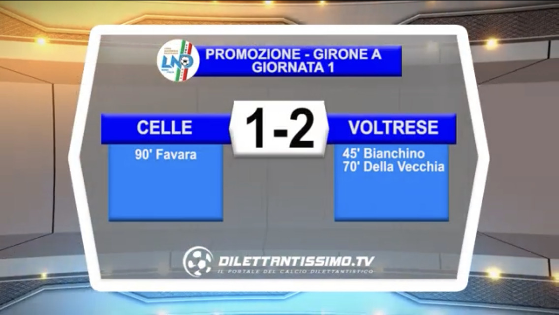 VIDEO: CELLE RIVIERA- VOLTRESE 1-2