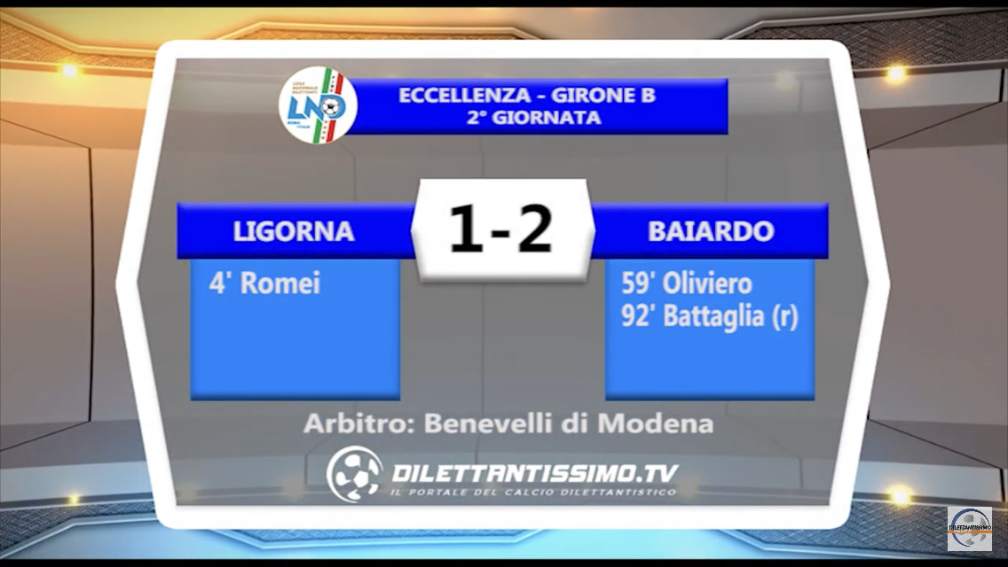 VIDEO – LIGORNA-BAIARDO 1-2: le immagini del match e le interviste post partita
