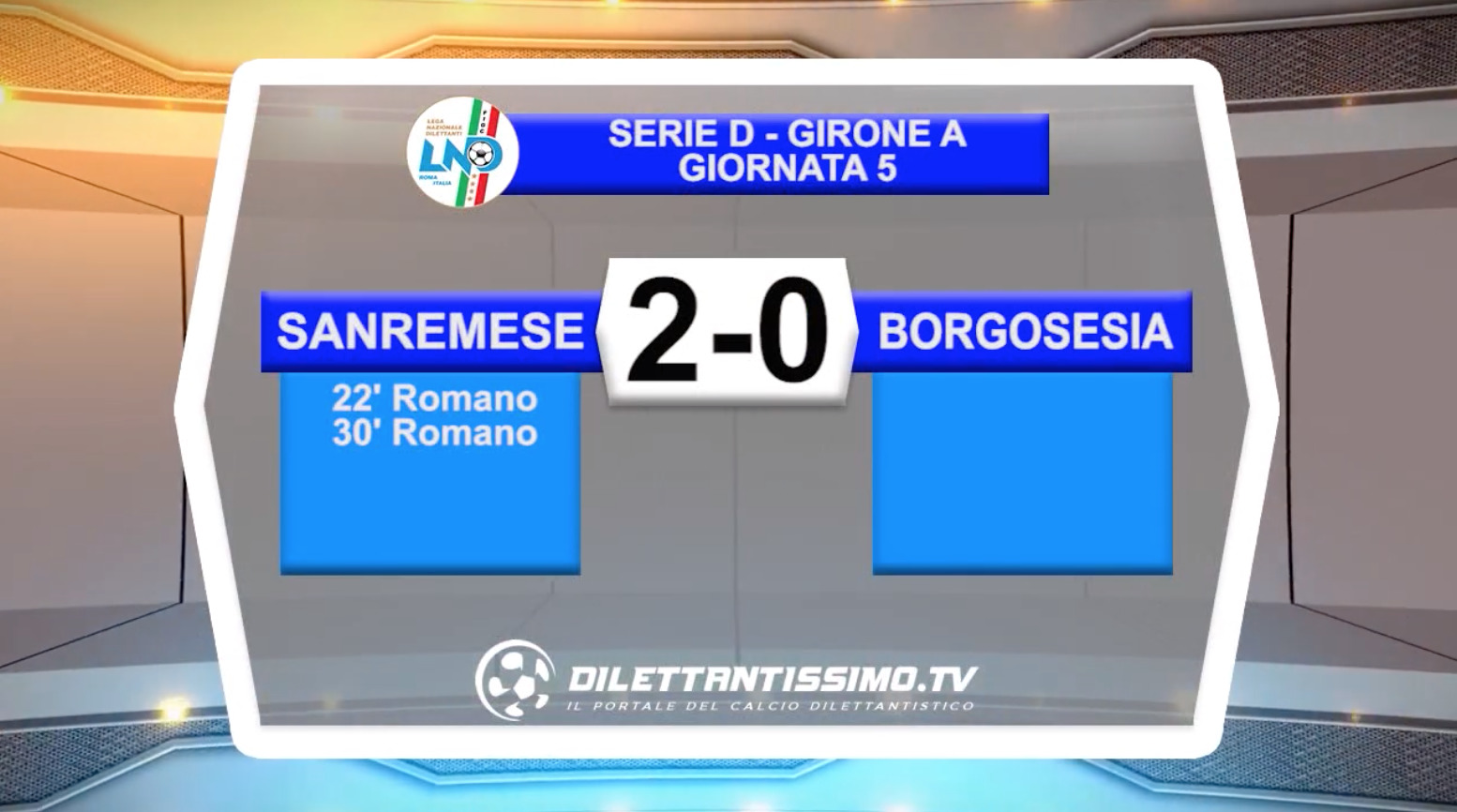 VIDEO – SANREMESE – BORGOSESIA 2-0: le immagini del match