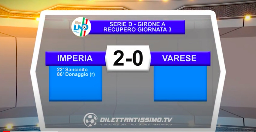 VIDEO| Imperia-Varese 2-0: le immagini del match e le interviste