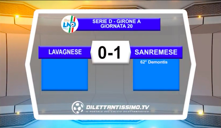 VIDEO|LAVAGNESE-SANREMESE 0-1: LE IMMAGINI DEL MATCH