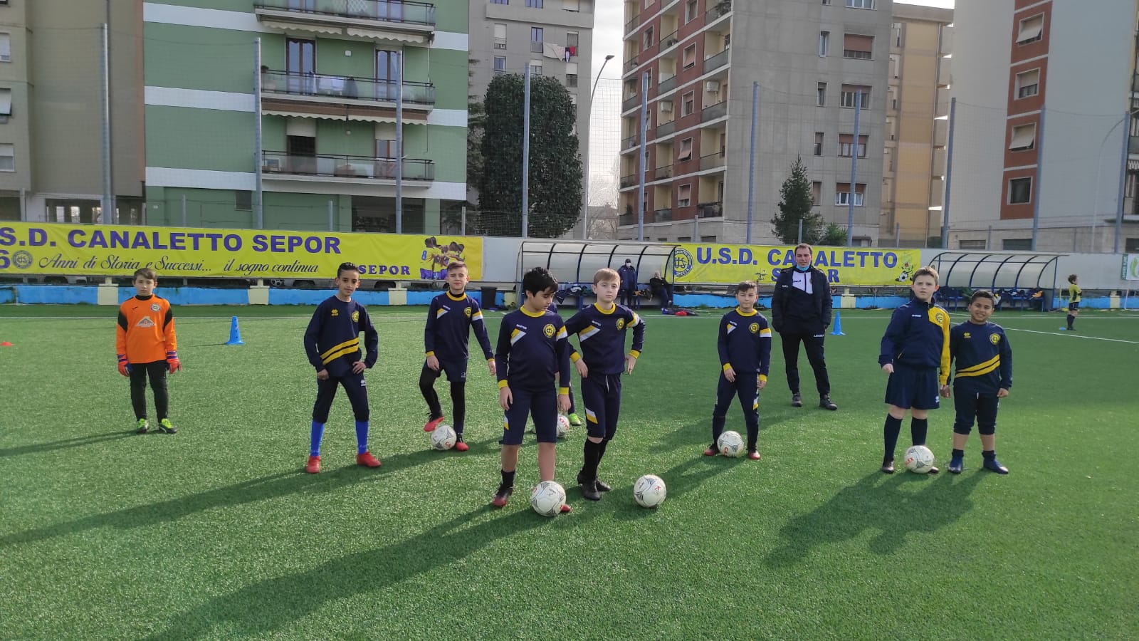 Canaletto: staff tecnico della federazione in visita alla scuola calcio