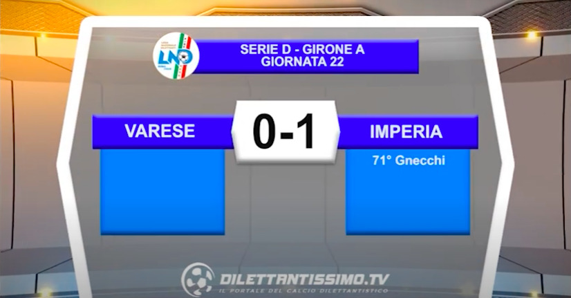 VIDEO|VARESE-IMPERIA 0-1: LE IMMAGINI DEL MATCH