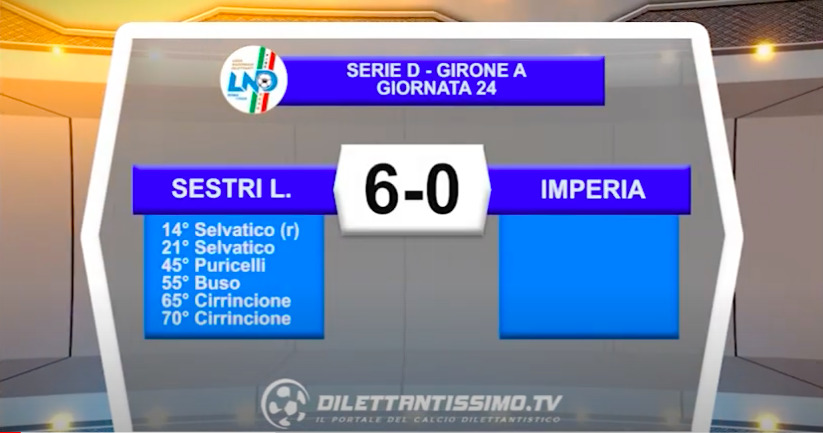 VIDEO|SESTRI LEVANTE-IMPERIA 6-0: LE IMMAGINI DEL MATCH E LE INTERVISTE