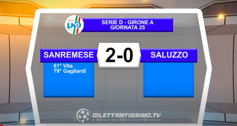 VIDEO|SANREMESE-SALUZZO 2-0: LE IMMAGINI DEL MATCH