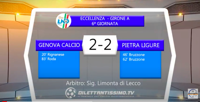 VIDEO| GENOVA CALCIO-PIETRA LIGURE 2-2: LE IMMAGINI DEL MATCH E LE INTERVISTE