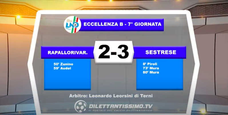 VIDEO| RAPALLO RIVAROLESE-SESTRESE 2-3: LE IMMAGINI DEL MATCH E LE INTERVISTE