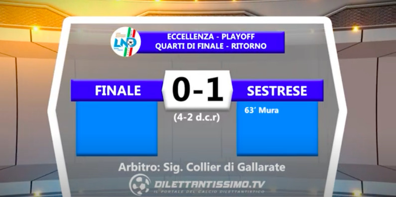 VIDEO| FINALE-SESTRESE 0-1 (4-2 dcr): le immagini del match e le interviste