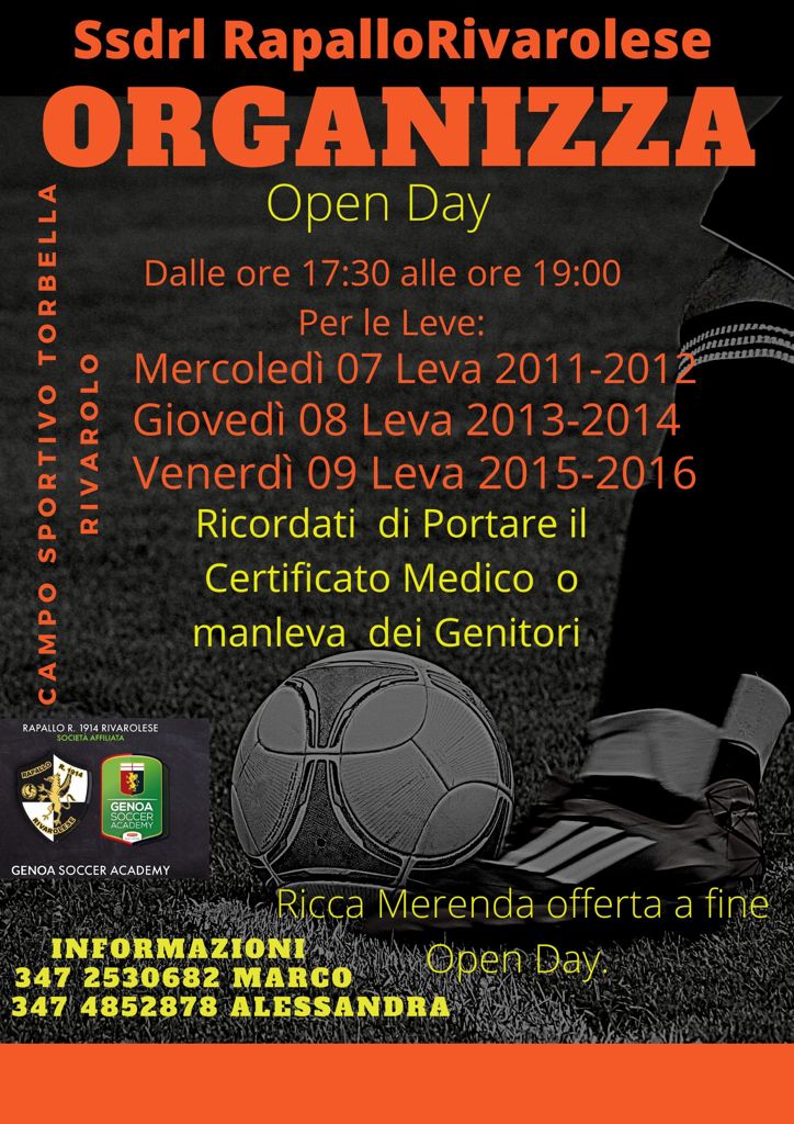 Rapallo Rivarolese: ripartono gli open day, ecco le date