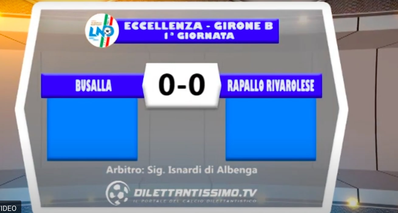 BUSALLA – RAPALLO RIVAROLESE 0-0: GLI HIGHLIGHTS DELLA PARTITA E LE INTERVISTE