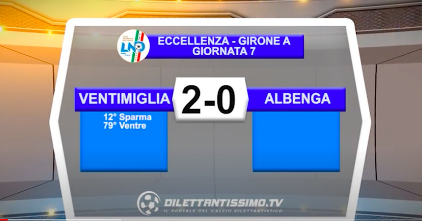 VENTIMIGLIA-ALBENGA 2-0: GLI HIGHLIGHTS DELLA PARTITA