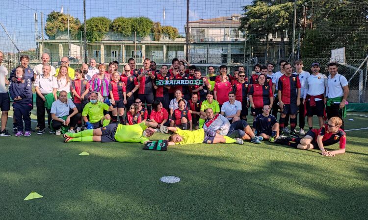 Baiardo: la prima squadra maschile e femminile fa visita ai ragazzi del BIC