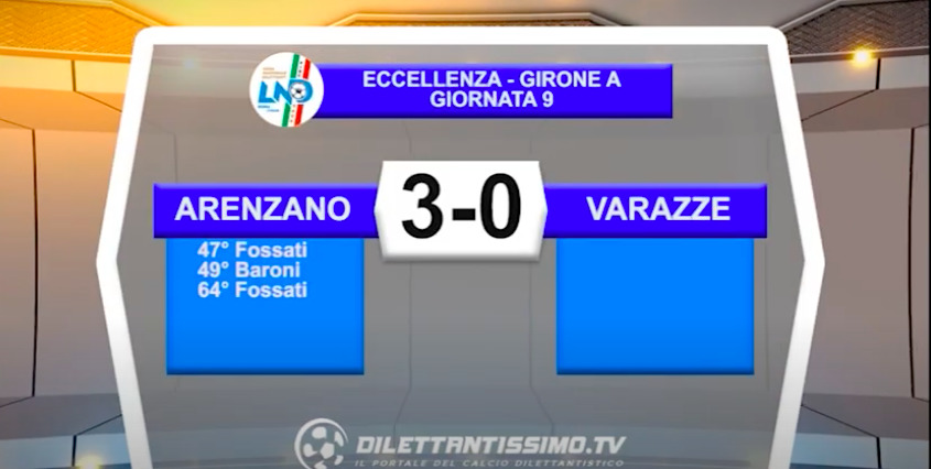 ARENZANO-VARAZZE 3-0: GLI HIGHLIGHTS DELLA PARTITA