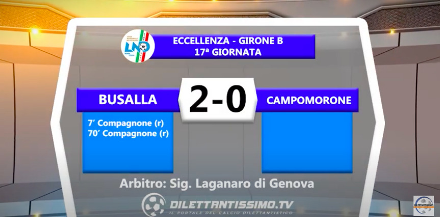 VIDEO|BUSALLA-CAMPOMORONE 2-0: GLI HIGHLIGHTS DELLA PARTITA E LE INTERVISTE