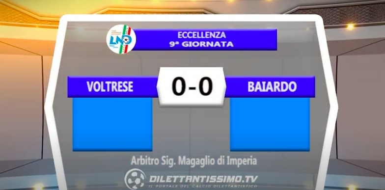 VOLTRESE-BAIARDO 0-0: GLI HIGHLIGHTS DELLA PARTITA